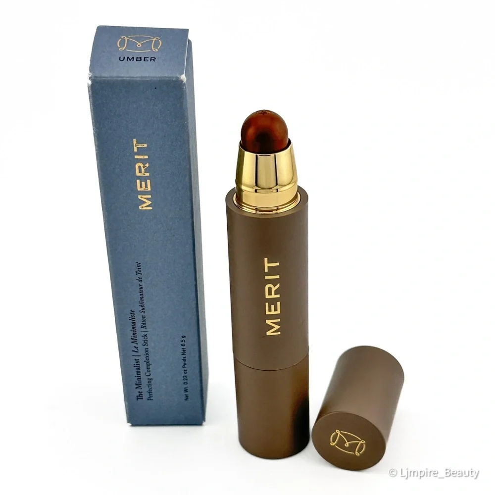 Umber 🆕 MERIT The Minimalist Perfecting Complexion Foundation & Concealer Stick - Picture 6 of 7